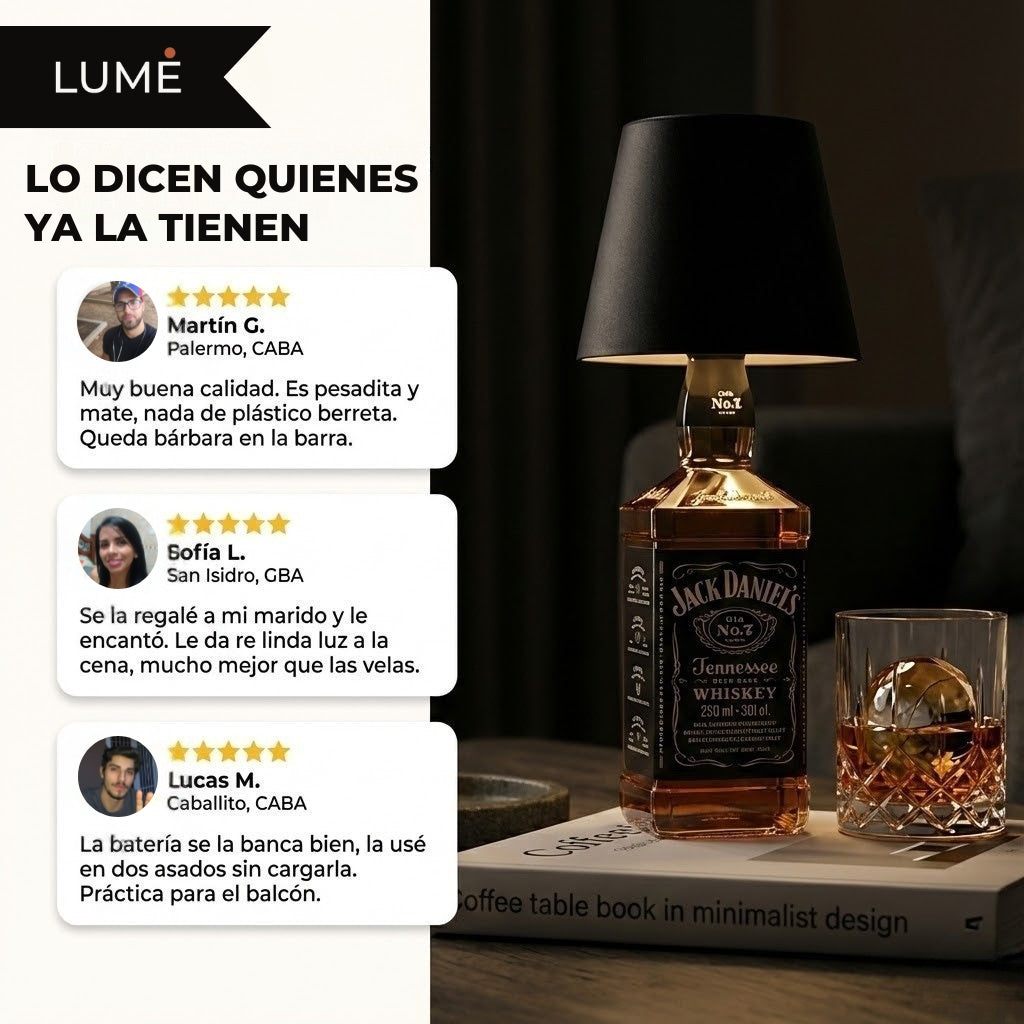 Lampara para botella • Sin enchufes